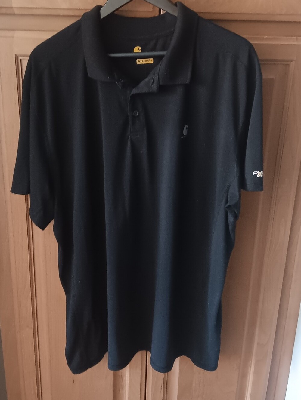 Carhartt Men’s Black Force Extremes Relaxed Fit Polo Size 2XL